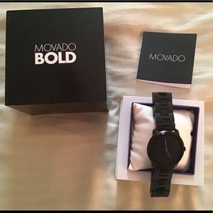 Movado Bold Mens Watch Black